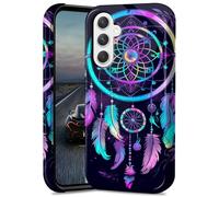 BEOTIWAD Rainbow Dream Catcher Coque de téléphone pour Samsung Galaxy A55 5G 6,6" double couche hybride rigide PC et silicone Design de protection résistant aux chocs pour Samsung A55 5G