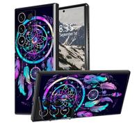 BEOTIWAD Rainbow Dream Catcher Coque pour Samsung Galaxy S23 Ultra 6,8" avec béquille intégrée, support d'appareil photo intégré, qualité militaire, robuste, résistante aux chocs