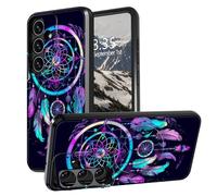 BEOTIWAD Rainbow Dream Catcher Coque pour Samsung Galaxy S24/S25 6,2" avec béquille intégrée, support d'appareil photo intégré, coque de protection robuste et résistante aux chocs pour Galaxy S24/S25