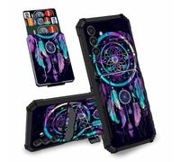 BEOTIWAD Rainbow Dream Catcher Étui portefeuille pour Samsung Galaxy S24 Plus 6,7" avec fente pour carte amovible pour cacher les espèces, les cartes de crédit, double couche, robuste, résistant aux