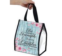 BEOTIWAD Sac à déjeuner pour homme et femme, double couche isotherme, réutilisable, grand sac fourre-tout pour le travail, la plage ou les voyages, proverbes de citation de la Bible 31 à 25