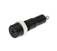 BEOTTO 500 pièces 5 x 20 mm porte-fusibles en verre 5 x 20 mm porte-fusible noir pour tube d'assurance pour 5 x 20 supports pour fusible pour montage sur panneau MF-527 (taille : 5 A)