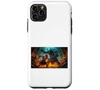 Beowulf Battles The Monster Grendel at Night Saga Nordique Coque pour iPhone 11 Pro Max