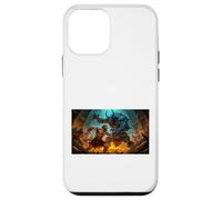 Beowulf Battles The Monster Grendel at Night Saga Nordique Coque pour iPhone 12 Mini