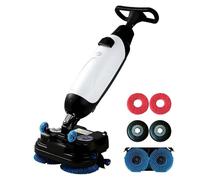 BeoyNot Autolaveuse sans Fil Professionnelle, réservoirs d'eau Propre de 4 L et d'eau Sale de 6 L, Largeur de Nettoyage 43cm, pour Sols en Bois, Carrelage, Terrazzo, Marbre, Sols en Ciment White