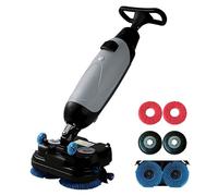 BeoyNot Autolaveuse sans Fil Professionnelle, réservoirs d'eau Propre de 4 L et d'eau Sale de 6 L, Largeur de Nettoyage 43cm, pour Sols en Bois, Carrelage, Terrazzo, Marbre, Sols en Ciment Grey