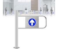 BeoyNot Portillon De Transfert PiéTonnier Portillon Sécurité Pivotant Porte à Ressort De SéCurité - Porte à Ressort pour Supermarché/Entrepôt/Bibliothèque left-50x100cm