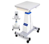 BeoyNot Table électrique motorisée pour optométriste, réglage de Hauteur 65-82 cm White