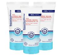 BepanthenDerma® Crème Mains Réparatrice 50ml Mains Très Sèches et Abimées Lot de 3