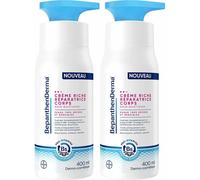 BepanthenDerma® Crème Riche Réparatrice Corps 400 ml Peaux Sèches et Sensibles 2x400