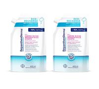 BepanthenDerma® Crème Riche Réparatrice Corps Éco-Recharge 400 ml Peaux Sèches et Sensibles 2x400