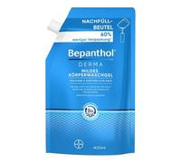 Bepanthol® Derma Gel nettoyant doux pour le corps 400 ml Recharge de gel douche doux pour peaux sensibles et sèches Hydratant testé dermatologiquement avec dexpanthénol sans parfum