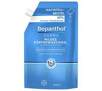 Bepanthol® Derma Gel nettoyant doux pour le corps 400 ml Recharge de gel douche doux pour peaux sensibles et sèches Hydratant testé dermatologiquement avec dexpanthénol sans parfum
