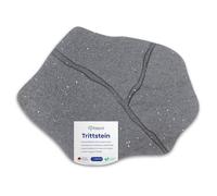 bepco Lot de 4 dalles de jardin, dalles de jardin, en caoutchouc recyclé, motif « Wegstein » en caoutchouc recyclé, 51 x 38 x 2,3 cm, grises