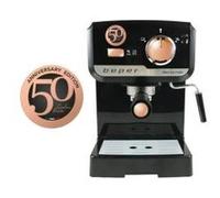 Cafetière filtre Beper 1967 Edition - Machine à café avec buse vapeur "Cappuccino" - 15 bar