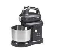 BEPER 90.347 Batteur avec Bol Rotatif 5 Vitesses, Noir/Inox, 2.8 L, 300 W