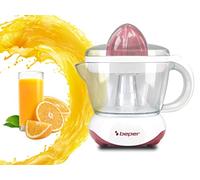 BEPER BP.101H Presse Agrume Electrique - Presse Agrumes pour Oranges et Citrons, Blanc/Rouge