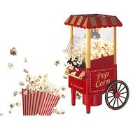BEPER BT.651Y Machine à popcorn, Popcorn en 3 minutes, Pas de graisse, Circulation d'air chaud, Sans huile 1200 W, Rouge/Or