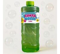 BEPER Bubbles 2 litres - Bouteille Rechargeable avec bâton à Bulles - Liquide microbiologiquement testé - Idéal pour Les Enfants à partir de 36 Mois et Pack de Recharge pour Les Machines à Bulles