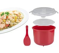 BEPER C106CAS001 Cuiseur à riz pour micro-ondes,Microwave Rice Cooker,2.6L, céréales, légumineuses, couscous, sans BPA