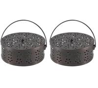 BEPER C206UTI010 Support de Bobine Anti-moustiques en Acier Inoxydable, Support de Bobine Anti-moustiques intérieur ou extérieur, récipient sûr pour bobines Anti-moustiques en Spirale Ø 13,5 cm