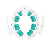 BEPER C301ABE500 Rouleau de massage anti-cellulite, masseur corporel manuel à rouleaux dentelés, stimule la microcirculation et le drainage, pour les cuisses, les fesses, le ventre et les bras.