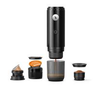 BEPER P101CAF250 Machine à café expresso portable rechargeable 3 en 1 - Compatible avec capsules Nespresso®, Dolce Gusto® et café moulu, 19 bars, sans fil, chauffage intégré, USB-C