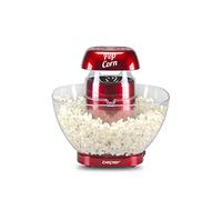 BEPER P101CUD052 Machine a Pop Corn à air Chaud - Machine Pop Corn avec Bol à popcorn Extractible Sans Graisse ni Huile Rouge
