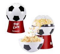BEPER P101CUD053 Machine à popcorn à air chaud, design ballon de football, sans huile, rapide et compacte, bol inclus, idéale pour les soirées cinéma et les fans