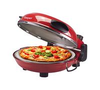 BEPER P101CUD300 Four à Pizza avec Plaque Réfractaire Amovible - Four à Pizza Electrique avec 5 Modes de Fonctionnement et Minuteur