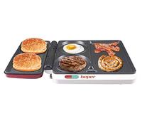 Beper P101CUD500 Grill électrique multifonctionnel 4 en 1 - Grill électrique de table pour hamburgers, légumes, œufs, viande