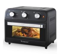 BEPER P101FRI024 Friteuse à air multifonction 24 L, Friteuse à air avec 4 fonctions : Friture, Grill, Four, Grillage, Minuterie de 60 min, 220 °C, Accessoires lavables au lave-vaisselle