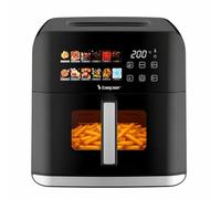 BEPER P101FRI091 Friteuse à air chaud 9 litres, 1 800 W, avec hublot et éclairage intérieur, écran tactile couleur, 12 programmes automatiques, friteuse à air chaud XXL avec minuterie de 60 minutes