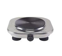 BEPER P101PIA100 Réchaud électrique, plaque de cuisson en fonte Ø 18,5 cm, thermostat réglable sur 5 niveaux, corps en acier robuste, protection contre la surchauffe - 1500 W