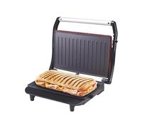 BEPER P101TOS002 Toasteur Machine à Sandwich, 850W, Plaque antiadhésive, Poignée thermo-isolante, Rouge