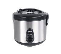 BEPER P101VAP002 Cuiseur à riz électrique avec fonction de maintien au chaud, capacité de 625 g, revêtement antiadhésif, couvercle avec joint en silicone, plateau de cuisson à la vapeur