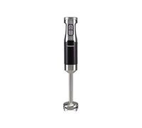 BEPER P102FRU100 Mixeur Plongeant, Acier / ABS, 600 W, Fouet Amovible, 4 Lames en Acier avec Capot Anti-Éclaboussures, Vitesses Sélectionnables, Fonction Pulse, Fonction Turbo, Noir / Gris