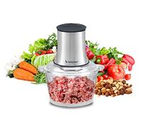 Hachoir En Verre Beper 1,5L 500W Avec 2 Vitesses Et Lames En Acier Inoxydable