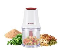 BEPER P102ROB010 Robot de cuisine à deux lames, 400W, Récipient en plastique de 500 ml, Lames en acier inoxydable pour un hachage homogène, Système de sécurité et pieds antidérapants, Alimentation par