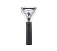 BEPER P201UTP002 Grattoir de Glace chauffé, résistance électrique, Manche Extensible avec câble de 4,5 mètres, lumière LED, Prise de 12 V, Noir/Gris