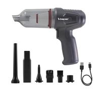 BEPER P202ASP410 Mini aspirateur et souffleur sans balais 2 en 1 pour Voiture, aspirateur Portable 80 W, 11 000 Pa, Rechargeable par USB-C, avec 6 Accessoires et Filtre HEPA Lavable.