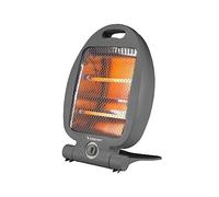 BEPER P203PAN004 Réchaud à quartz, 400/800W, Chauffage rapide, 2 niveaux de puissance, 2 éléments chauffants, Eco-fonction, Arrêt automatique, Gris