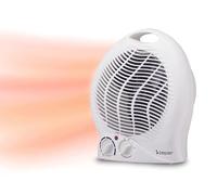 BEPER P203TER203 Radiateur soufflant électrique compact, 2 puissances, 2000 W, thermostat, fonction ventilation, poignée intégrée et protection anti-surchauffe