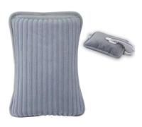 BEPER P203TFO002 Bouillotte électrique avec doublure douce, sans fil, avec poches pour les mains - Chauffe en 15 minutes, conserve la chaleur pendant 2 heures, anti-surchauffe