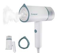 BEPER P204FER210 Défroisseur vertical pliable portable- 1200 W, vapeur continue 18 g/min, réservoir amovible de 100 ml, brosse anti-peluches incluse, convient à tous les tissus, idéal pour les voyages