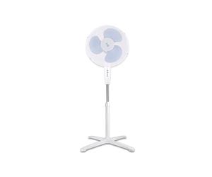 BEPER P206VEN103 Ventilateur sur pied 3 pales, hauteur réglable jusqu'à 125 cm, 3 vitesses, oscillation automatique, montage facile sans outils, grille en acier de 40 cm, base croisée, 40 W