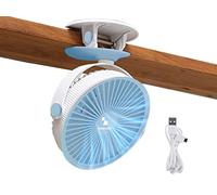 BEPER P206VEN420 Mini Ventilateur Pince, Usb - Ventilateur Portable Rechargeable avec 3 Vitesses