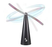 BEPER P206ZAN301 Tapette à Mouches de Table avec pales réfléchissantes, Ventilateur Anti-Mouches à Piles, répulsif pour Insectes Volants, idéal pour Table, Pique-Nique et Jardin