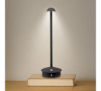BEPER P207ILI153 Lampe de table sans fil rechargeable, 3 nuances de couleur, intensité réglable, USB type C inclus, portable pour bureau, table de chevet ou table