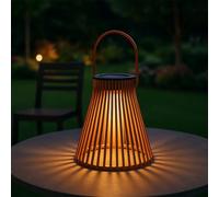 BEPER P207ILO300 Lampe solaire décorative d'extérieur, lanterne solaire pour jardin et balcon avec effet scénographique, allumage automatique, autonomie jusqu'à 6 heures, IP44, couleurs assorties